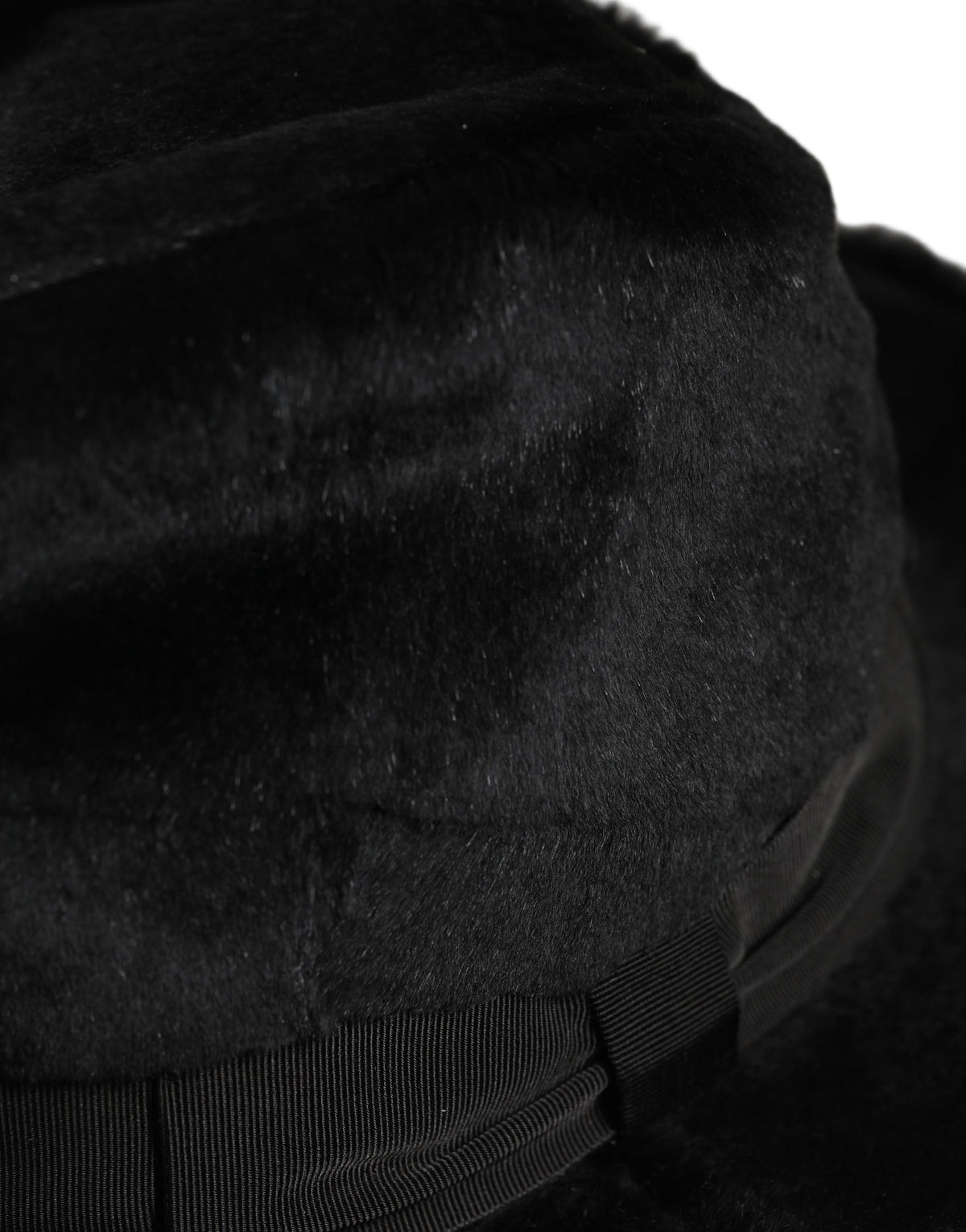 Dolce & Gabbana Fedora Leather Rabbit Fur & Silk - Black