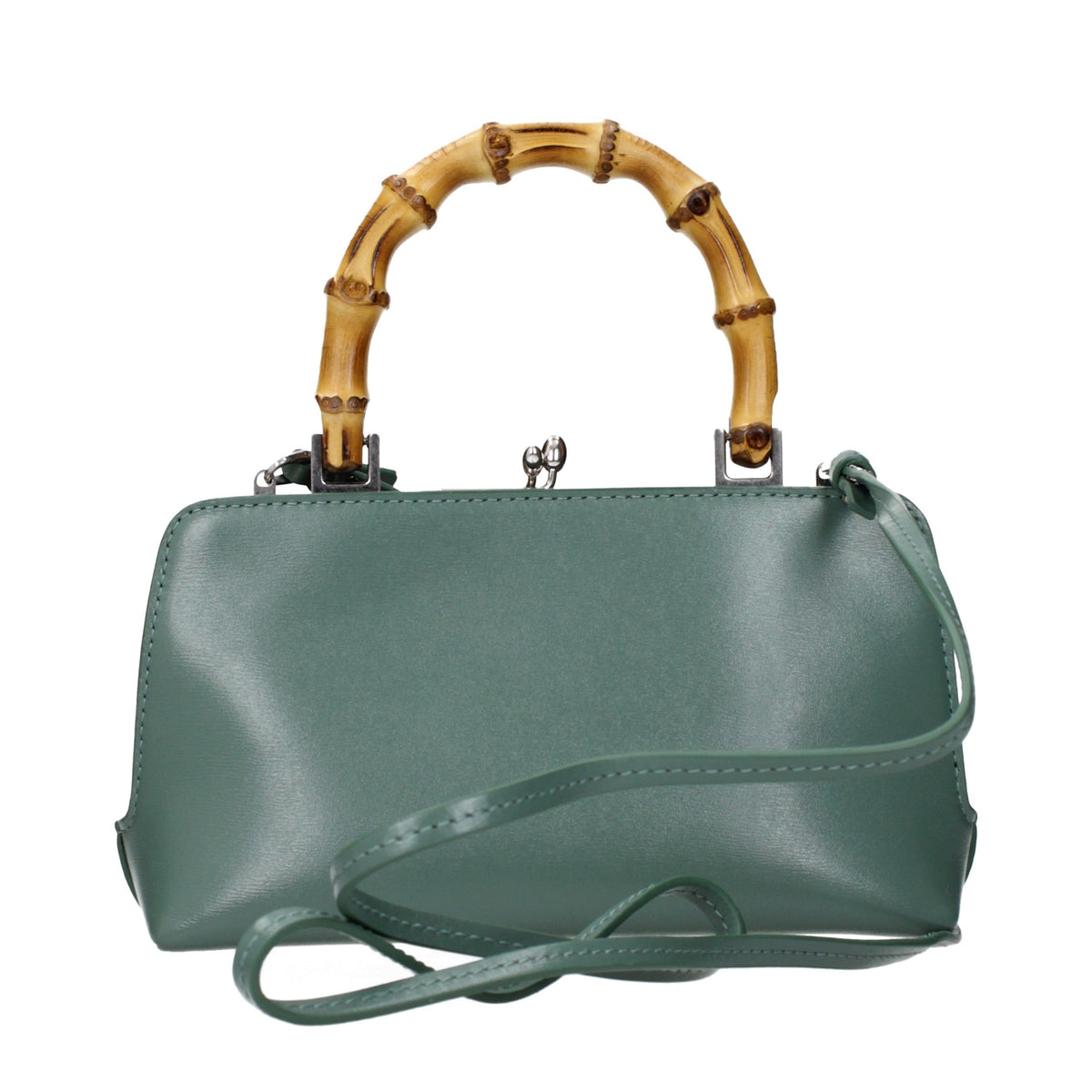Handbag by Jil Sander for women in leather green presents a ornamental silhouette, showcasing a secure , ample , and versatile shoulder-strap for a ornamental finish.