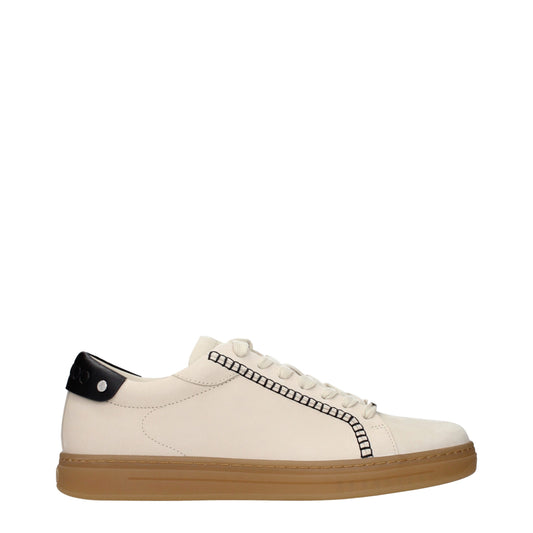 Sneakers by Jimmy Choo for men in suede leather beige features an fashionable silhouette, showcasing the premium Men's Fashion Suede Leather Sneakers in a fashionable fashion style that offers a fashionable finish for refined style.