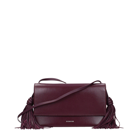 Crossbody Handbag by Jil Sander for women in leather red features an multi-faceted design with a secure , ample , and versatile crossbody-strap for a multi-faceted finish.