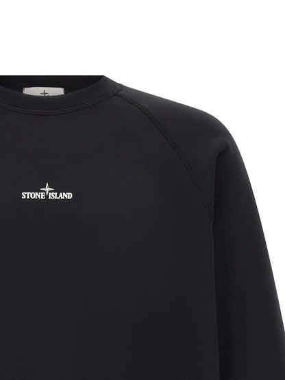 Stone Island Black Cotton Sweatshirt