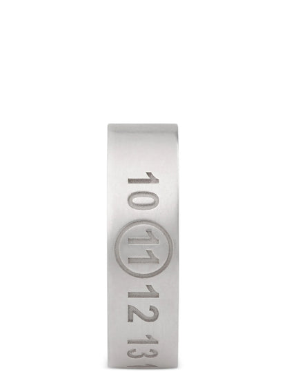 Ring by Maison Margiela for men in stretch cotton silver features a dynamic silhouette, showcasing a dynamic Men's Silver Ring design with a refined, dynamic finish.