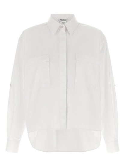 Max Mara White Cotton Blouse