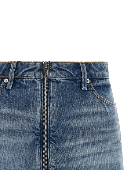 Alexander Wang Blue Cotton Bermuda Shorts