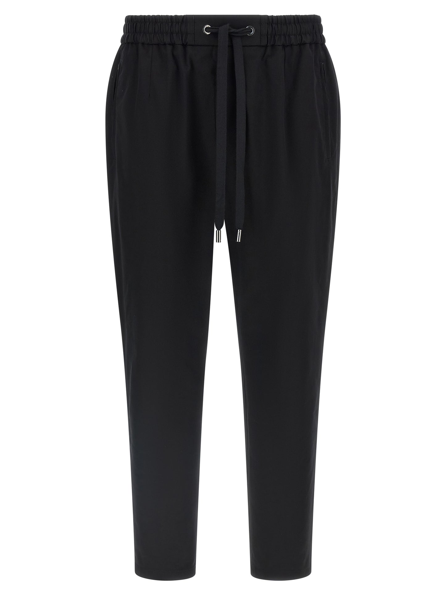Dolce & Gabbana Black Cotton Casual Pants