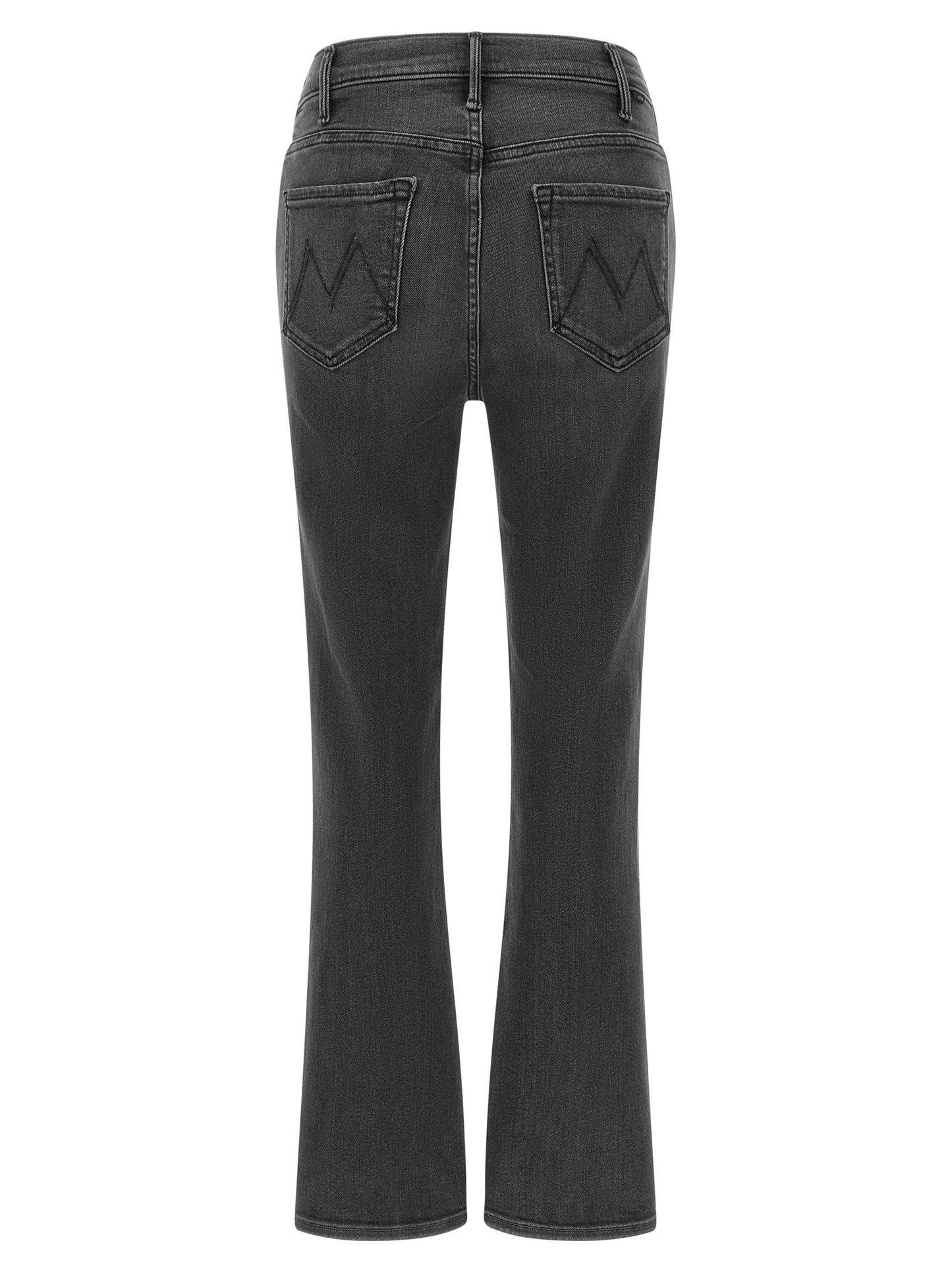 Mother Denim Gray Cotton Flared Jeans