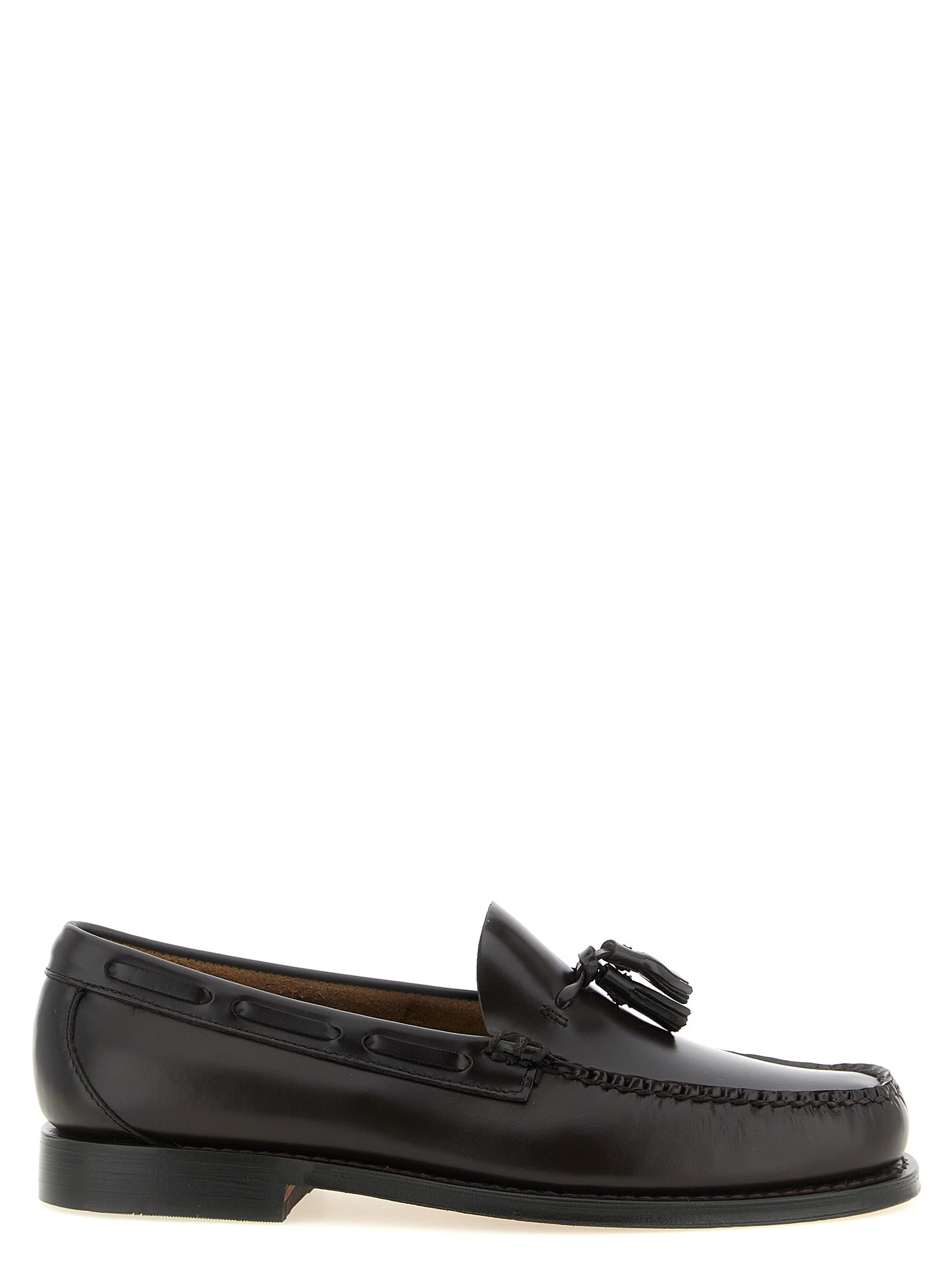 G.H. BASS Brown Cowhide Slip-On Loafers – Moon Behind The Hill display picture 1