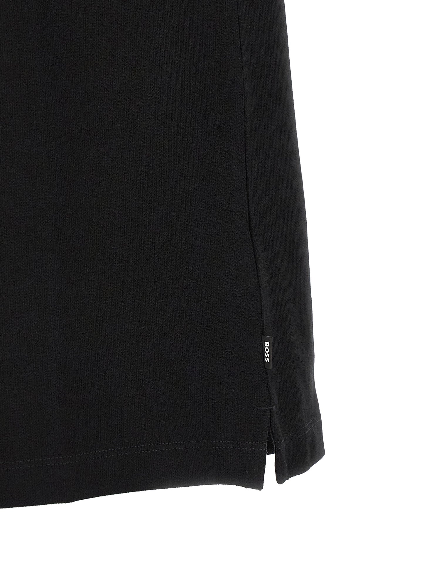 Polo Shirt by Hugo Boss for men in cotton black & striped showcases a enviable silhouette, featuring a refined and for a enviable finish.