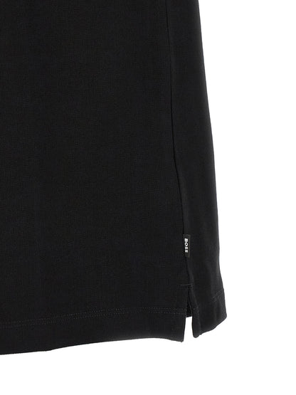 Polo Shirt by Hugo Boss for men in cotton black & striped showcases a enviable silhouette, featuring a refined and for a enviable finish.