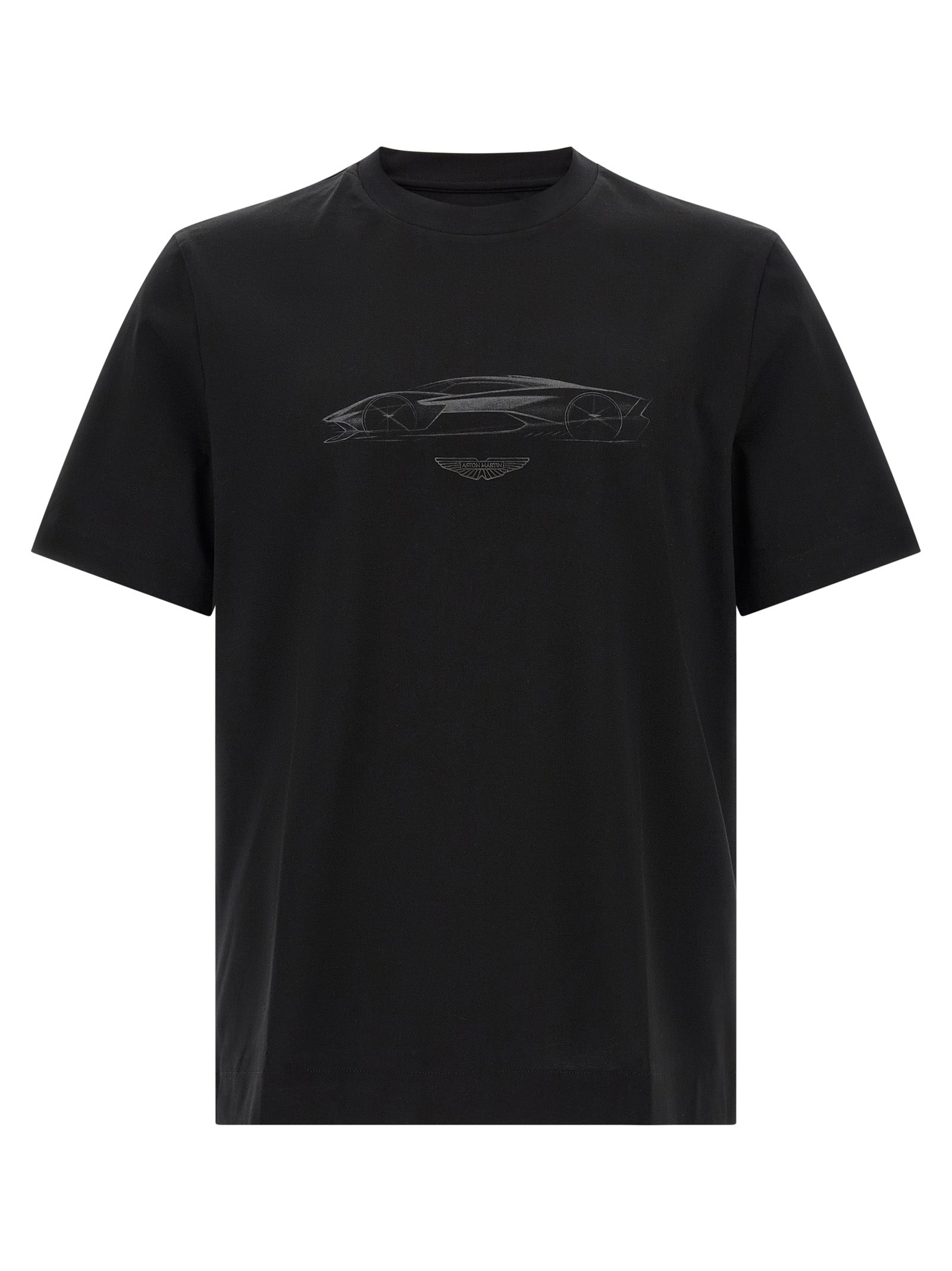 T-Shirt by Hugo Boss for men in cotton black features an on trend silhouette, perfectly showcasing a on trend short-sleeve and crew neckline for an elevated aesthetic.
