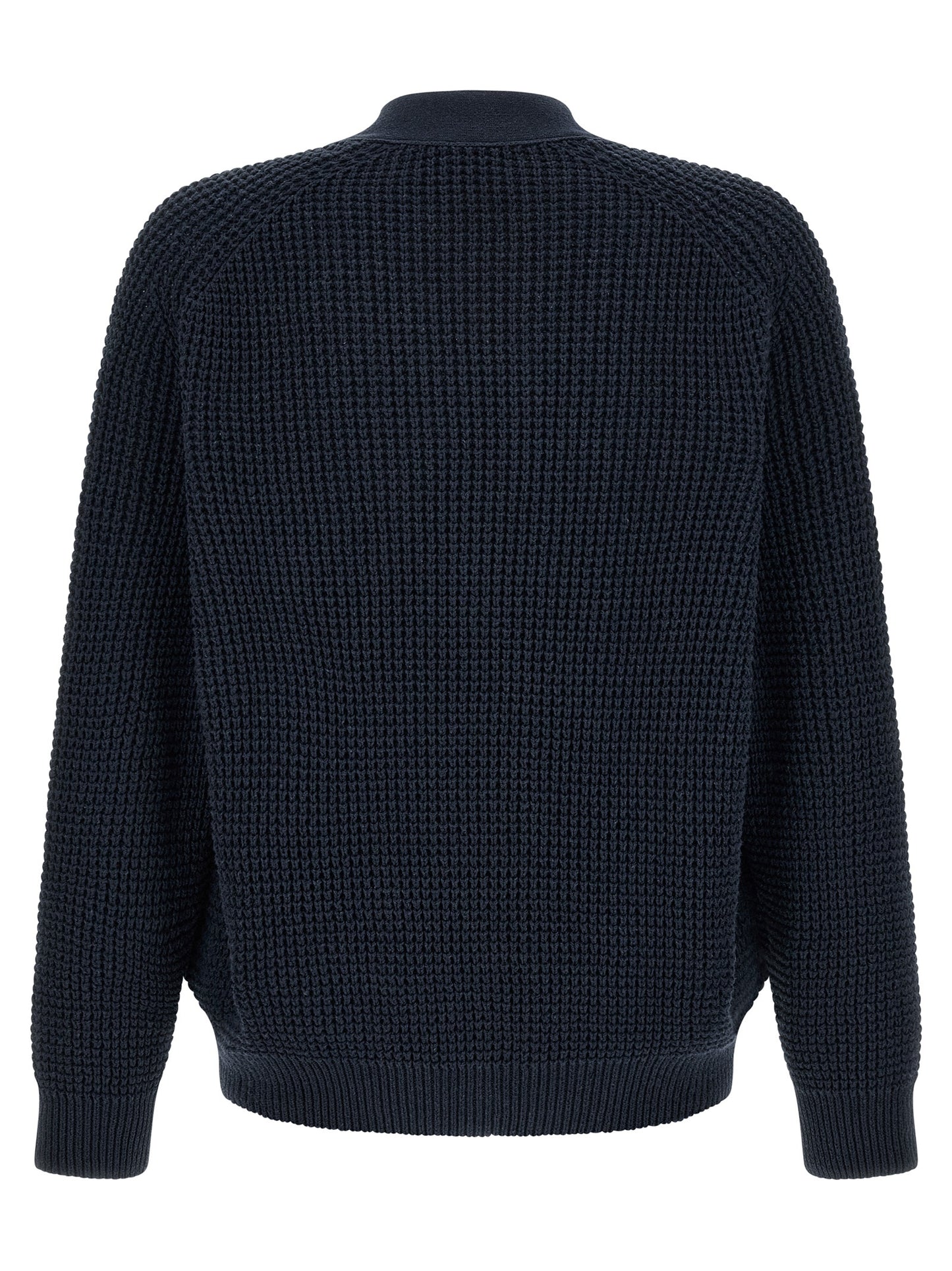 Hugo Boss Blue Cotton Cardigan
