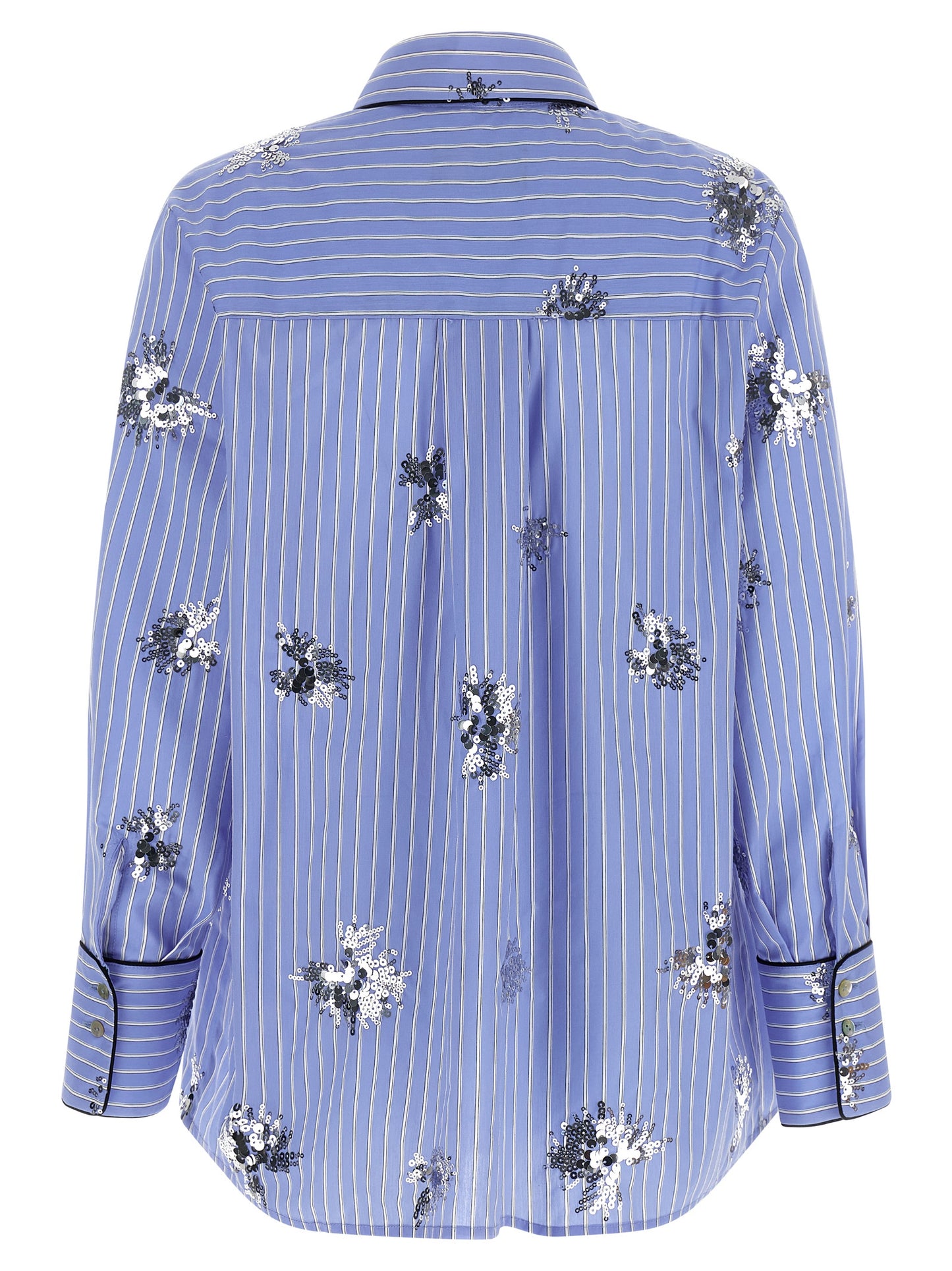 LE TWINS Blue Cotton Blouse