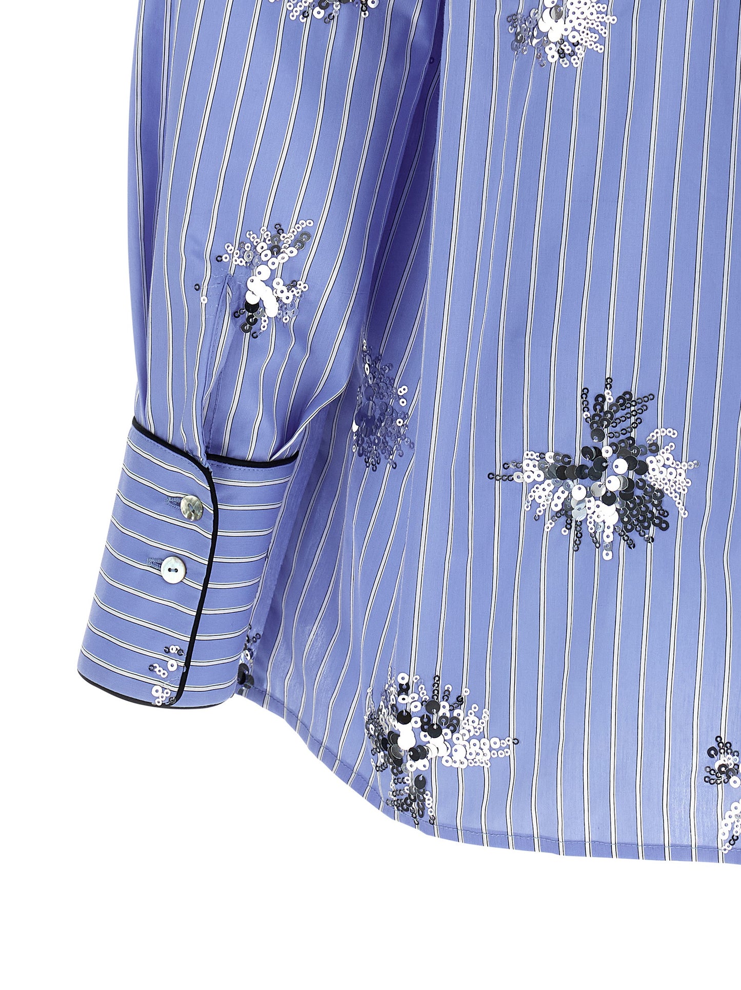 LE TWINS Blue Cotton Blouse