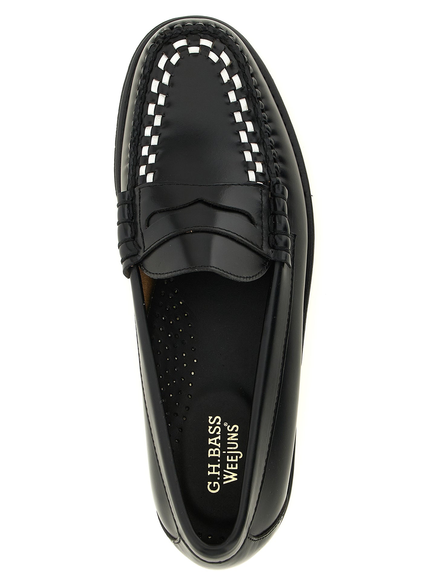 G.H. BASS Bicolor Cowhide Slip-On Loafers
