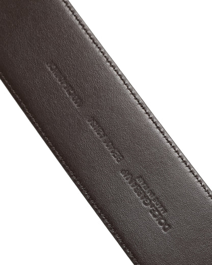 Dolce & Gabbana Python Leather Belt - Brown Gold