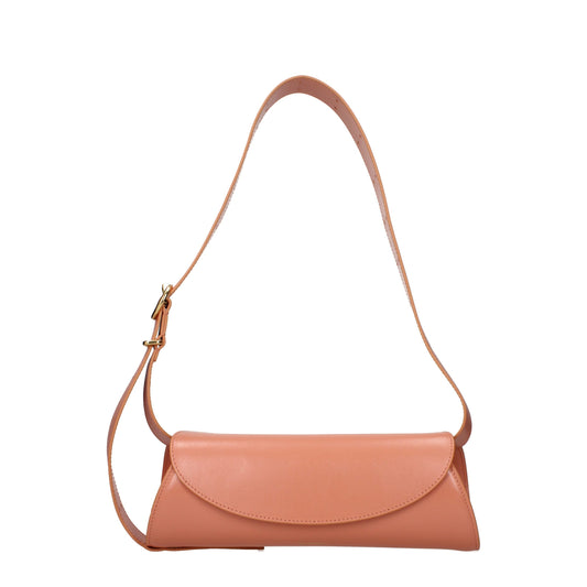 Crossbody Handbag by Jil Sander for women in leather pink features a transformative elegance silhouette, showcasing a secure , organized , and versatile crossbody-strap & adjustable-strap for a transformative elegance look.