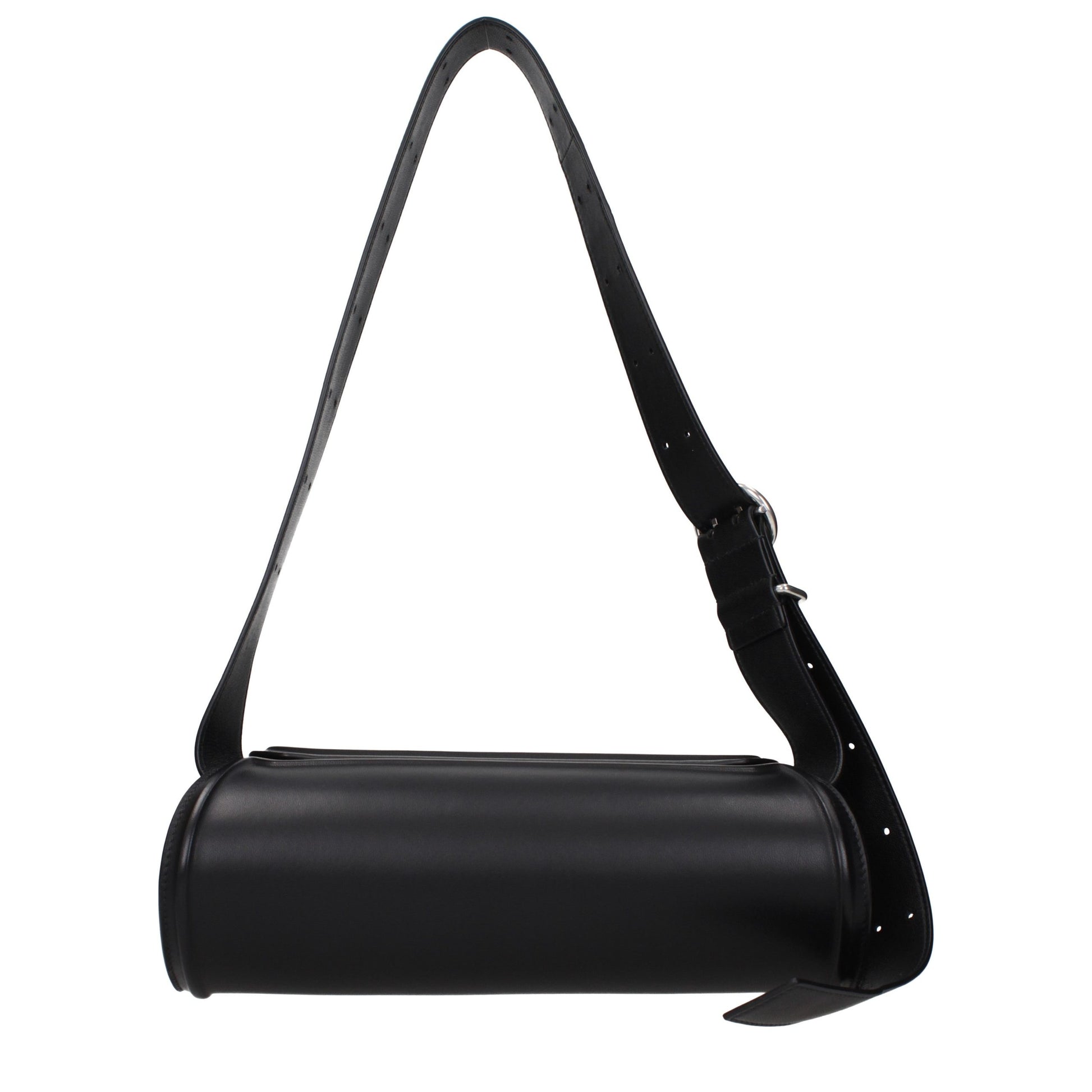 Crossbody Handbag by Jil Sander for women in leather black features a transformative sophistication silhouette, showcasing a secure , ample , and versatile crossbody-strap & adjustable-strap for a transformative sophistication look.
