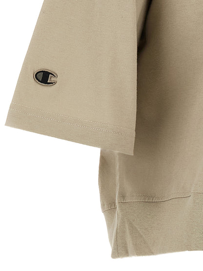Rick Owens Gray Cotton T-Shirt