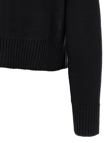 MM6 Maison Margiela Black Virgin Wool Cardigan