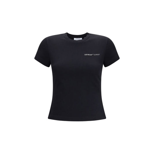 Off-White Black Cotton T-Shirt