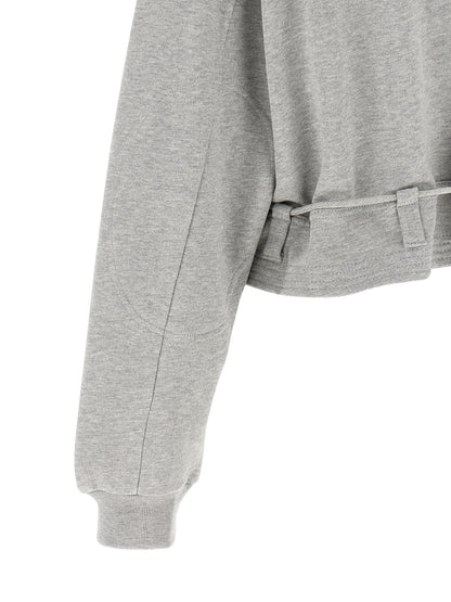 Dries Van Noten Gray Cotton Sweatshirt
