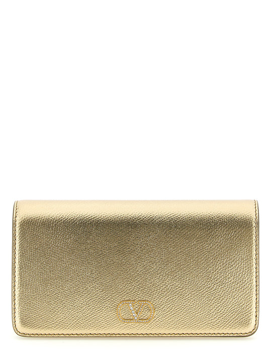 Valentino Garavani Gold Calfskin Crossbody Bag