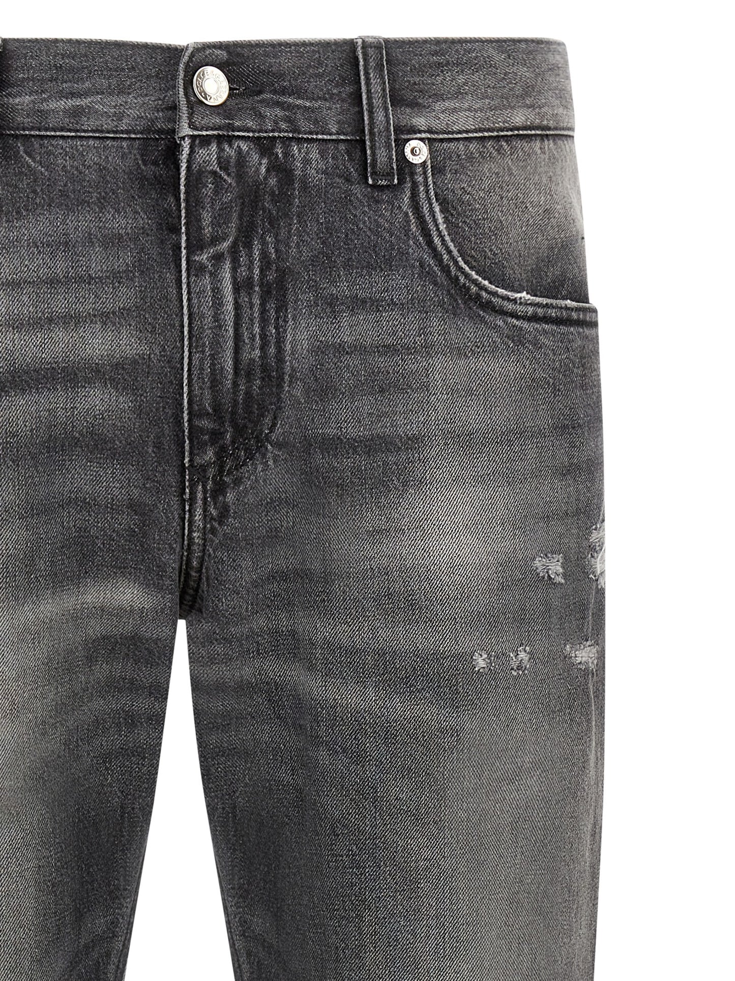 Dolce & Gabbana Gray Cotton Jeans Denim
