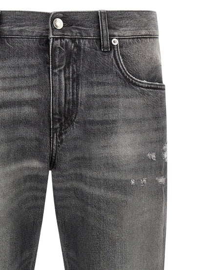 Dolce & Gabbana Gray Cotton Jeans Denim