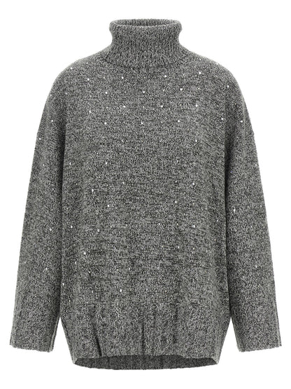 PINKO Gray Polyester Cardigan