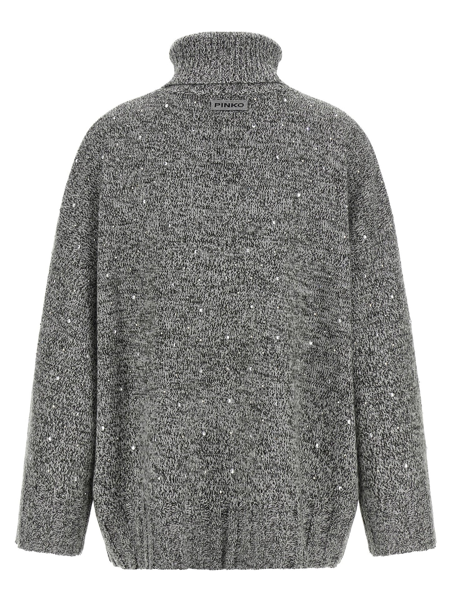 PINKO Gray Polyester Cardigan