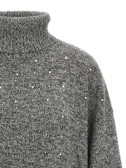PINKO Gray Polyester Cardigan