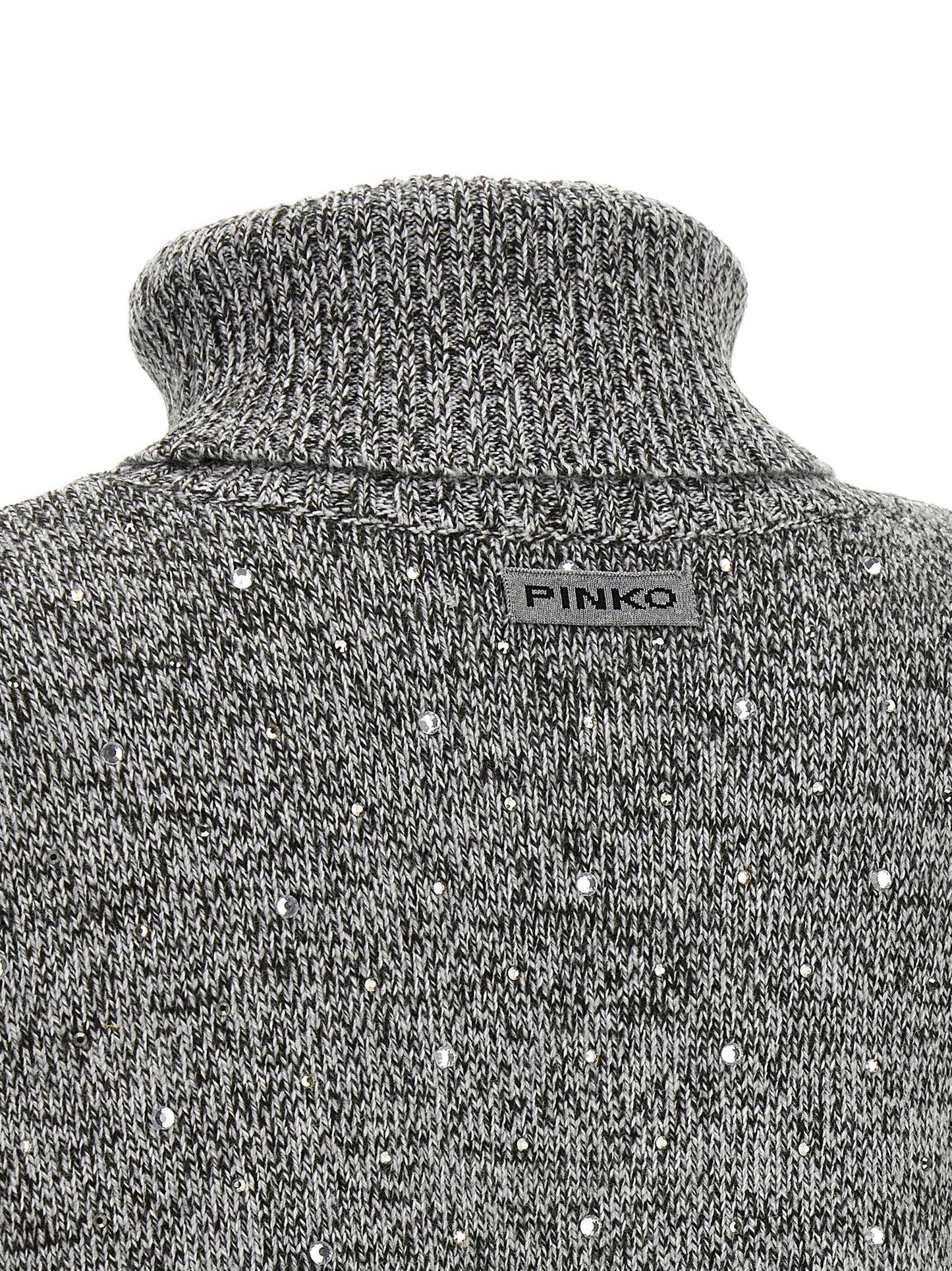 PINKO Gray Polyester Cardigan