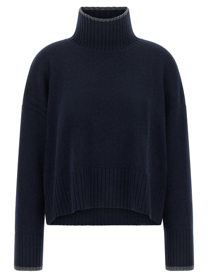 PINKO Blue Wool Cardigan