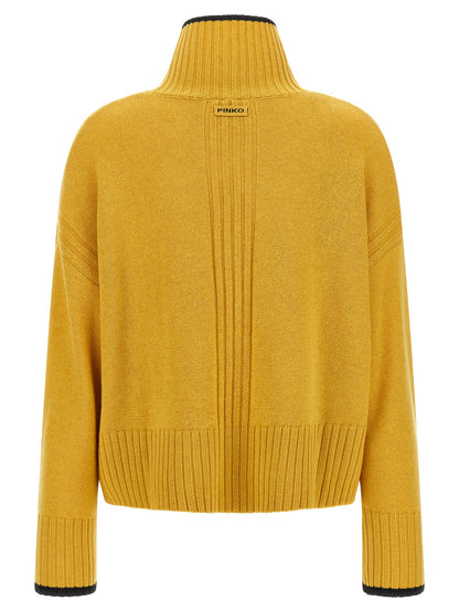 PINKO Bicolor Wool Cardigan