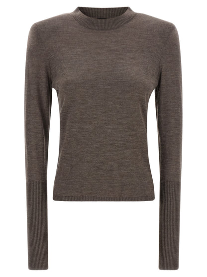 PINKO Brown Wool Cardigan