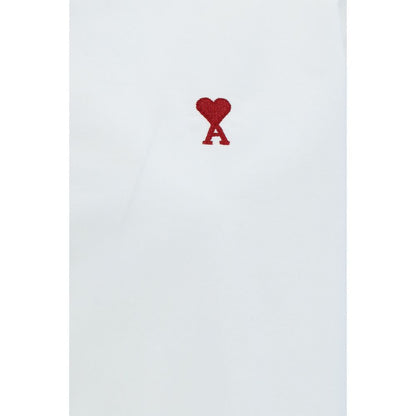 Ami Paris White Cotton Dress Shirt
