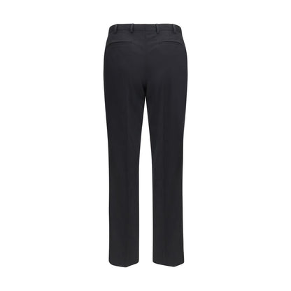 PT Torino Black Wool Oves Aries Casual Pants