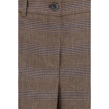 P.A.R.O.S.H. Brown Wool Oves Aries Casual Pants