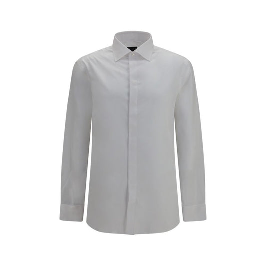 Giorgio Armani White Cotton Dress Shirt