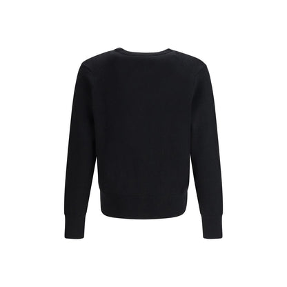 Ami Paris Black Wool Oves Aries Cardigan