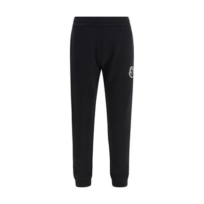 Moncler Black Cotton Athletic Pants