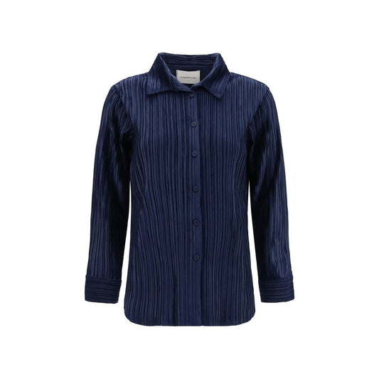 Gongdid Design Blue Polyester Shirt