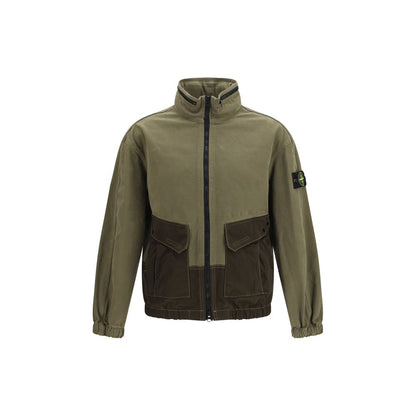 Stone Island Bicolor Cotton Shell Jacket
