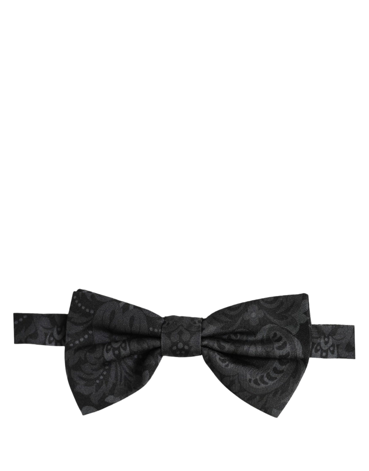 Dolce & Gabbana Silk Necktie - Black Patterned Paisley