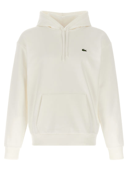Lacoste White Cotton Sweatshirt