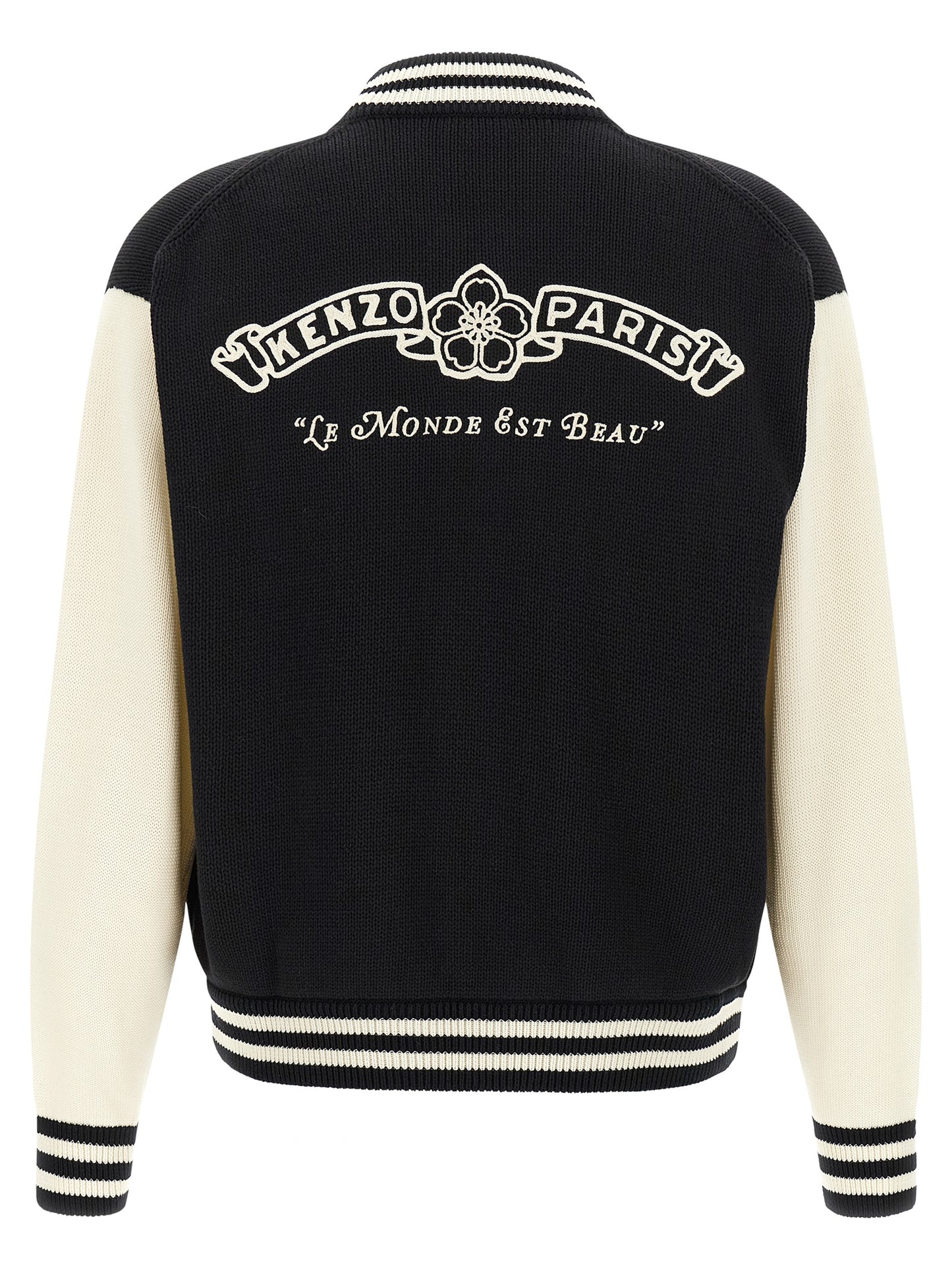 Kenzo Bicolor Cotton Cardigan