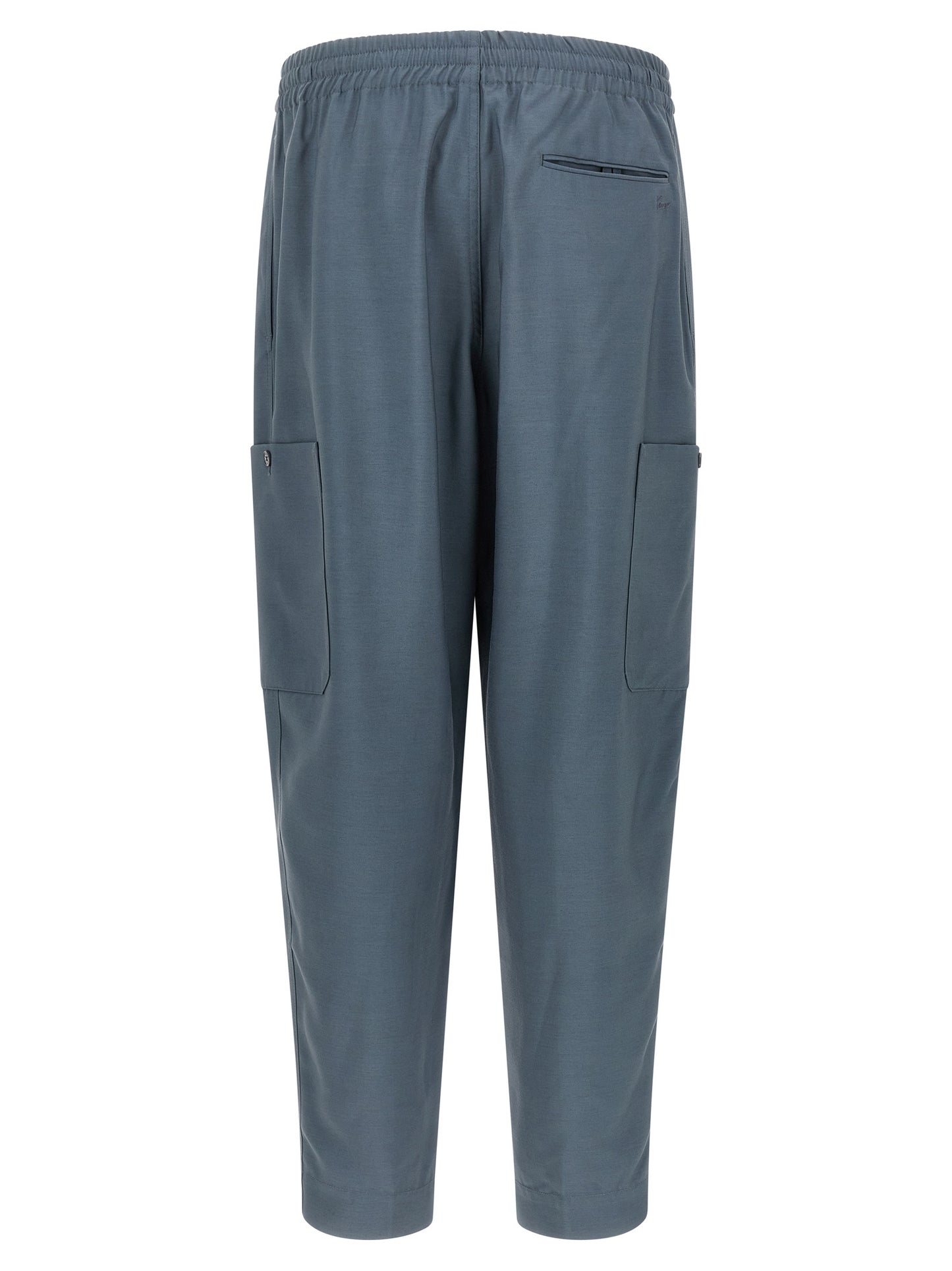 Kenzo Gray Wool Cargo Pants