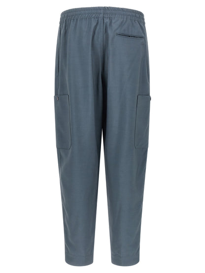 Kenzo Gray Wool Cargo Pants