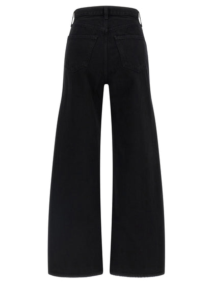 Agolde Black Cotton Jeans Denim