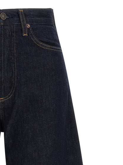 Agolde Blue Cotton High-Waisted Jean